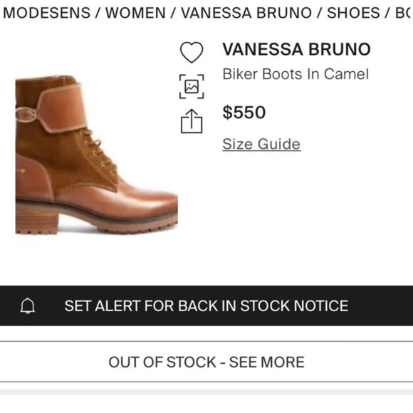 NEW Vanessa Bruno Leather Suede Lace Up Block Heeled Biker Ankle Boots Booties - Picture 7 of 12